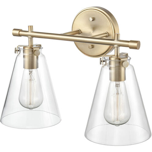 Aliza 2 Light 16 inch Modern Gold Vanity Light Wall Light